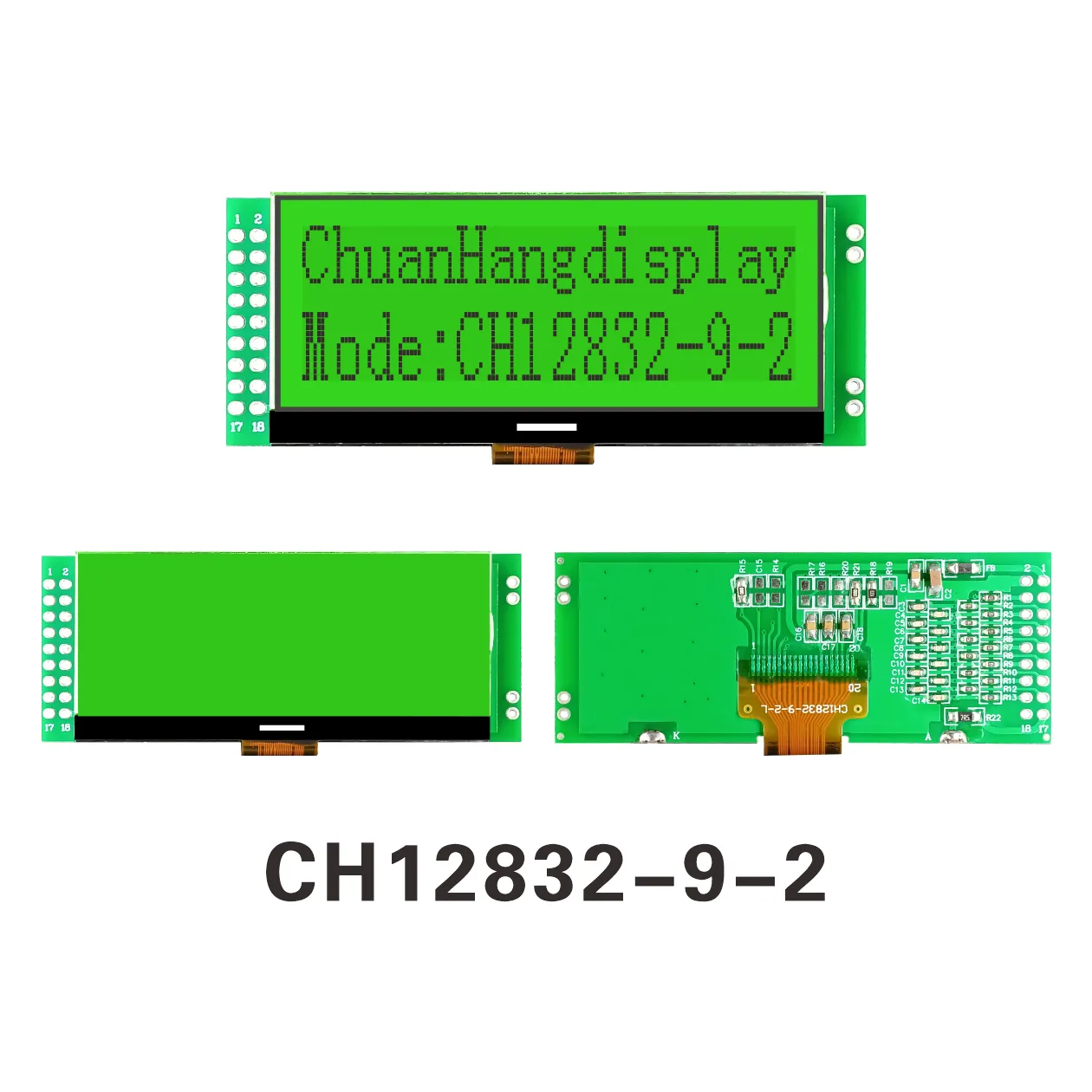 Module d'affichage LCD graphique CH12832-9-2 (COG+PCB)